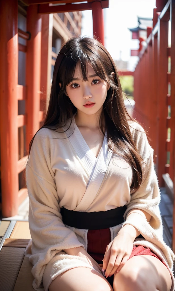 Ulzzang-6500-v1.1, (raw photo:1.2), (realistic:1.4), beautiful and detailed girl, very detailed eyes and face, beautiful detailed eyes, incredibly ridiculous, huge file size, very detailed, high resolution, very detailed, best quality, masterpiece, (((Japanese girls&#39; high school))), (((simple blazer,pleated skirt,(The pattern of the skirt and tie is a tartan check pattern.:1.3))), illustration, very detailed, CG, unified, 8K wallpapers, amazing, fine details, masterpiece, best quality, very detailed CG uniform 8K wallpapers, my face shines, cinematic lighting, 1 woman, , ((dynamic pose))), (camel toe), (half), ((pantyhose)), ((Sit with your knees bent and your legs crossed.)), ((whole body))