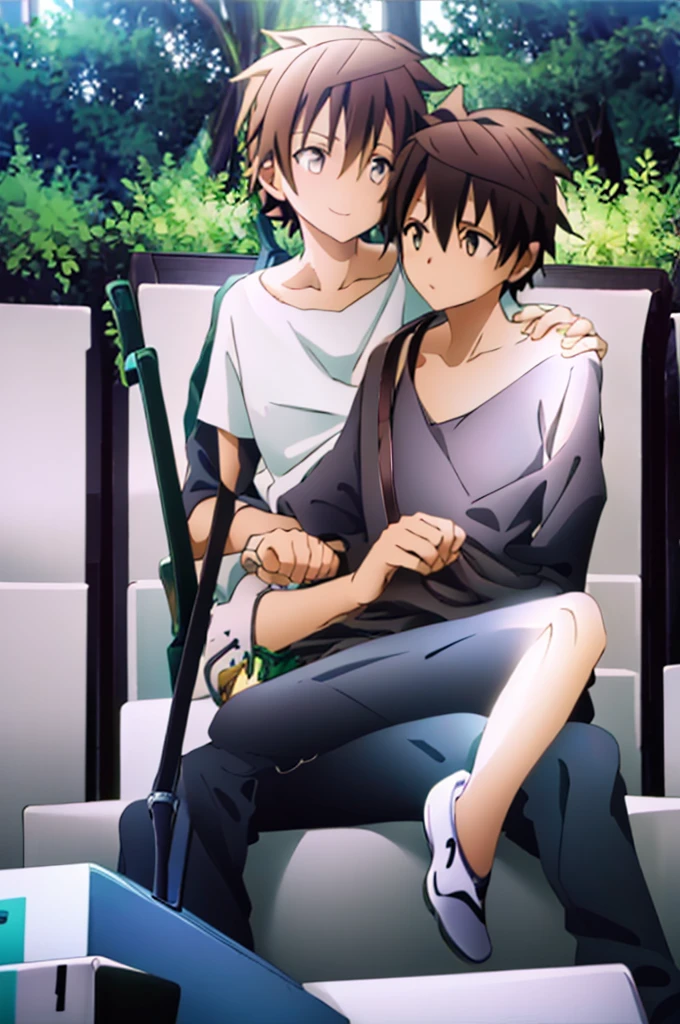 cool,,,Refreshing athletic guy,boy,boys,charm,Slim figure,Japanese high school student style,,Casual clothes,,,White sweater,,Smooth,Skin texture,Functional beauty,youth,Vibrancy,The male protagonist,,,From friendship to love,,,To the boys I like,,,The two boys are in love with each other.,,,shine,Action,A love story for boys only,,,Sexual desire,,sexual excitement,,penis,,,,,Yaoi,,,,,here_Yuuki and Kirito resist but are raped,,,Handsome gay drama,,,Gay,Breeze,Piece of bone,Natural light,face,hand,eye,blush,Biological precision,,Super detailed,,Male Focus,4K,8K,Highest quality,,masterpiece,,Spiked Hair,Sex play,,,NSFW,,,