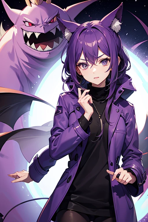 very human gengar with coat 🧥