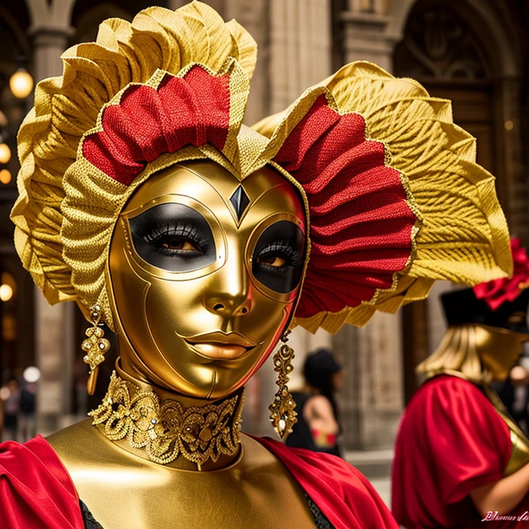 Only masks like those in the Venetian Carnival,romanesco,No people,No background