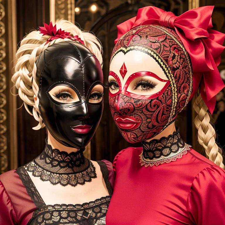 Only masks like those in the Venetian Carnival,romanesco,No people,No background