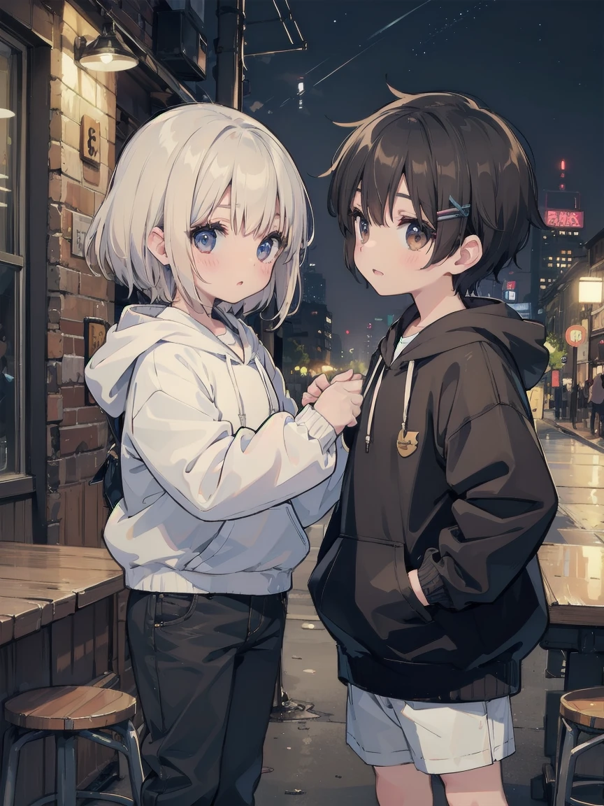girl、cute、Mine system、Shota、It is soft and fluffy.、Moe sleeves、He is wearing a hoodie loosely.、Dal Dal、