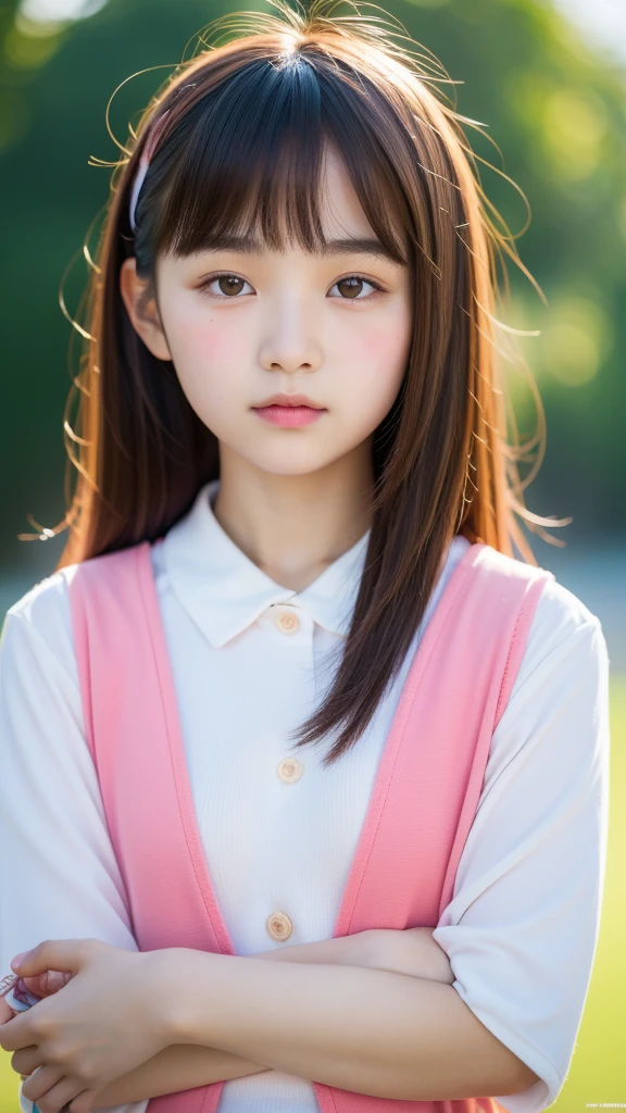 (best quality, 8k, 32k, masterpiece, UHD:1.2), ultra high resolution, (pretty a Korean early teen girl), 13 years old, portrait
