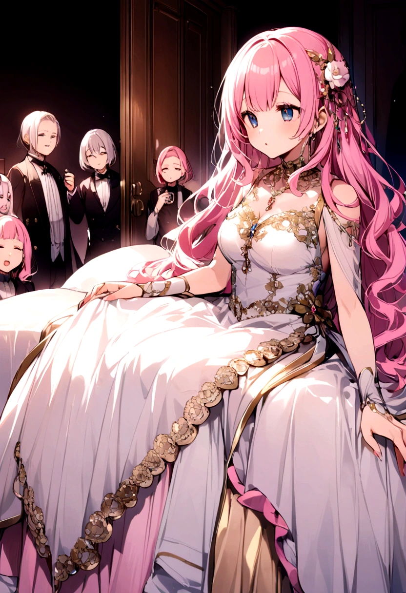 Wide bets、Beds that can sleep about 20 people、Pink Hair