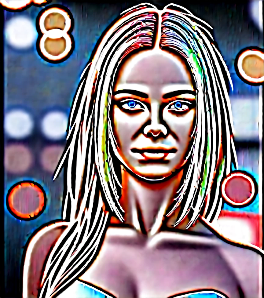 fille guerrière, dégradé de cheveux blonds, regardant le spectateur, (Photo RAW, cg unity, photographie, détails ultra réalistes, mise au point nette, peau détaillée, 4k, haute résolution, chef-d'œuvre, meilleure qualité : 1.1), (réaliste, photo-réaliste :1,37) (8k, 4k, UHD, haute résolution, professionnel, cinématique, film, dramatique, bruit), assise sur un canapé rouge les jambes croisée habillées en lingerie badass sexy