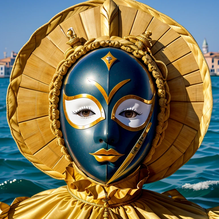 Venice Carnival,mask,Sea Mask,Big Head,whole body,Flashy protrusions,No background,Highest quality,masterpiece,High resolution,8K