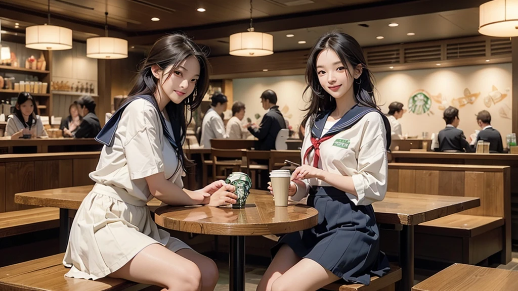 ((((Emphasize cleavage))))
8K、RAW Photos、Highest quality、Super detailed、Super Resolution、Ultra HD、8K壁紙、Amazing details
(((((((16-year-old high school girl、Sailor suit、mini skirt)))))))
(((((((Inside the Starbucks store、16-year-old high school girl)))))))、((((((Sit down and eat cake、Drink coffee、smile))))))、((Heart Necklace))
((A crowded store))
Modern and sleek design:Interior design using natural materials、Many of the designs are warm and made using wood and metal.。
Large windows:自然光をたっぷり取り入れるためのLarge windowsがあり、Providing a bright and open space。
Green Interior:Potted plants are effectively placed、It creates a relaxing atmosphere。
artwork:Works by local artists、Starbucks-related art on display。
Cozy seating:Cushioned chairs and sofas、Bar sheet etc.、A variety of seating options available。
Open kitchen area:Being able to see how drinks and food are made、We provide peace of mind and transparency。
Unique lighting:Antique lamps and chandeliers、Modern lighting fixtures are used。
Comfortable background music:Relaxing music is playing、A comfortable space is provided。
Free Wi-Fi and charging spots:Many tables are equipped with power outlets.、Convenient for work and study。
Customizable menus:Menus are provided that can be customized according to customer preferences。
Use of sustainable materials:Eco-friendly recycled materials and sustainable wood are used。
Wide々Table space:一人でもグループでも使いやすいWide々There is a table with。
Community Table:There is a large table where you can socialize with other customers.。
Seasonal decorations:The decorations are themed according to the season.。
Digital Order System:スマホやタブレットから注文できるDigital Order Systemが導入されています。
Design with a local feel:The design incorporates the local culture and characteristics.。
Fragrance production:コーヒーの香りが店内にWideがり、A space that satisfies the five senses has been created.。
Conversation with a barista:フレンドリーなConversation with a baristaが楽しめるカウンターエリアがあります。
8K、RAW Photos、Highest quality、masterpiece:1.2、Super detailed、Super Resolution、Ultra HD、8K壁紙、Amazing details、Photorealistic:1.4、Having fun by the water、Full Body Shot、Full body photo、High-resolution RAW color photos、Professional photos、A scene full of emotion、Very detailed and beautiful、Ultra HD、8K壁紙、Amazing details、Huge file sizes、Highly detailed beautiful girls、Highly detailed face Highly detailed eyes、Extremely realistic skin、 Highly detailed fingers, Highly detailed nose, Highly detailed mouth, Perfect Anatomy, Highly detailed background, Highly detailed clothing, , cute女の子, Famous Japanese Idols, cute, Realistic body, Slender, White skin, Glowing Skin, Slim body, Realistic Face, Delicate eyes, double eyelid,