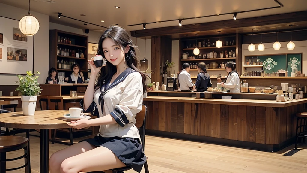 ((((Emphasize cleavage))))
8K、RAW Photos、Highest quality、Super detailed、Super Resolution、Ultra HD、8K壁紙、Amazing details
(((((((16-year-old high school girl、Sailor suit、mini skirt)))))))
(((((((Inside the Starbucks store、16-year-old high school girl)))))))、((((((Sit down and eat cake、Drink coffee、smile))))))、((Heart Necklace))
((A crowded store))
Modern and sleek design:Interior design using natural materials、Many of the designs are warm and made using wood and metal.。
Large windows:自然光をたっぷり取り入れるためのLarge windowsがあり、Providing a bright and open space。
Green Interior:Potted plants are effectively placed、It creates a relaxing atmosphere。
artwork:Works by local artists、Starbucks-related art on display。
Cozy seating:Cushioned chairs and sofas、Bar sheet etc.、A variety of seating options available。
Open kitchen area:Being able to see how drinks and food are made、We provide peace of mind and transparency。
Unique lighting:Antique lamps and chandeliers、Modern lighting fixtures are used。
Comfortable background music:Relaxing music is playing、A comfortable space is provided。
Free Wi-Fi and charging spots:Many tables are equipped with power outlets.、Convenient for work and study。
Customizable menus:Menus are provided that can be customized according to customer preferences。
Use of sustainable materials:Eco-friendly recycled materials and sustainable wood are used。
Wide々Table space:一人でもグループでも使いやすいWide々There is a table with。
Community Table:There is a large table where you can socialize with other customers.。
Seasonal decorations:The decorations are themed according to the season.。
Digital Order System:スマホやタブレットから注文できるDigital Order Systemが導入されています。
Design with a local feel:The design incorporates the local culture and characteristics.。
Fragrance production:コーヒーの香りが店内にWideがり、A space that satisfies the five senses has been created.。
Conversation with a barista:フレンドリーなConversation with a baristaが楽しめるカウンターエリアがあります。
8K、RAW Photos、Highest quality、masterpiece:1.2、Super detailed、Super Resolution、Ultra HD、8K壁紙、Amazing details、Photorealistic:1.4、Having fun by the water、Full Body Shot、Full body photo、High-resolution RAW color photos、Professional photos、A scene full of emotion、Very detailed and beautiful、Ultra HD、8K壁紙、Amazing details、Huge file sizes、Highly detailed beautiful girls、Highly detailed face Highly detailed eyes、Extremely realistic skin、 Highly detailed fingers, Highly detailed nose, Highly detailed mouth, Perfect Anatomy, Highly detailed background, Highly detailed clothing, Teen, cute女の子, Famous Japanese Idols, cute, Realistic body, Slender, White skin, Glowing Skin, Slim body, Realistic Face, Delicate eyes, double eyelid,