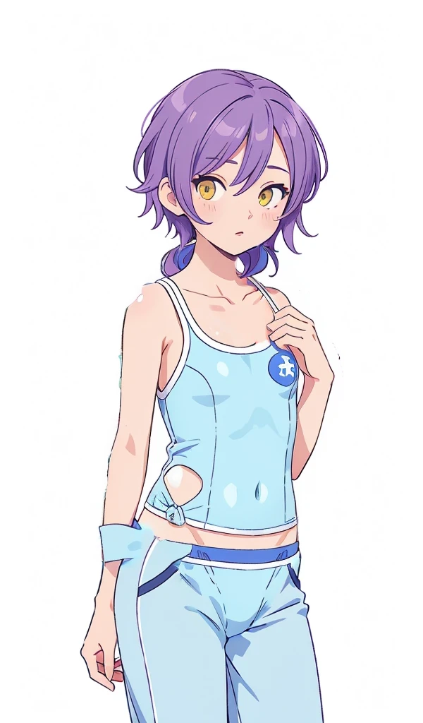 (Visual novel), (key art), (character sprite), blue swimsuit, school swimsuit, Japanese swimwear, teacher's apparel
