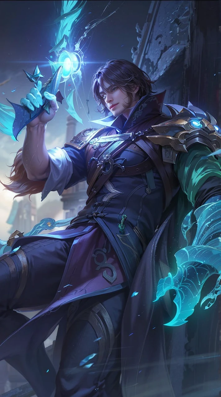 Best quality, masterpiece, detailed skin texture, detailed clothes texture, detailed face, super detail, 8k, intricate detail, 1 boy, The color doesn't change, Muscle guy, 1 guy, smile, a close up of a person with a fan in their hand, heise jinyao, inspired by Huang Shen, zhao yun, keqing from genshin impact, zhongli from genshin impact, bian lian, onmyoji portrait, inspired by Shen Zhou, inspired by Pu Hua, zenra taliyah, sylas, onmyoji detailed art
