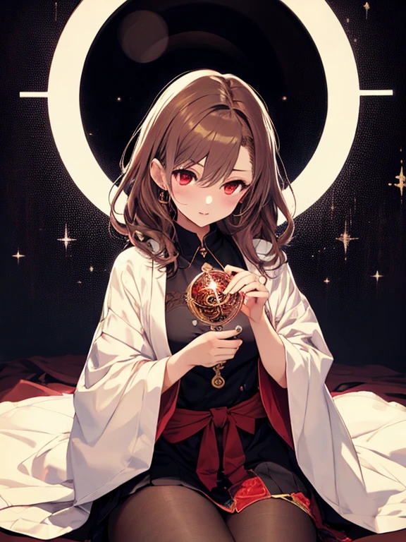 Fortune Telling House, Horoscope, fortune teller, astrologer, astrologer, (masterpiece), highest quality, Misaka Mikoto, 1girl, uhd, retina, masterpiece, ccurate, anatomically correct, textured skin, super detail, high details, high quality, best quality, highres, 4K