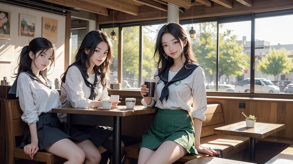 ((((Emphasize cleavage))))
8K、RAW Photos、Highest quality、Super detailed、Super Resolution、Ultra HD、8K壁紙、Amazing details
(((((((16-year-old high school girl、Sailor suit、mini skirt)))))))
(((((((Inside the Starbucks store、16-year-old high school girl)))))))、((((((Sit down and eat cake、Drink coffee、smile))))))、((Heart Necklace))
((A crowded store))
Modern and sleek design:Interior design using natural materials、Many of the designs are warm and made using wood and metal.。
Large windows:自然光をたっぷり取り入れるためのLarge windowsがあり、Providing a bright and open space。
Green Interior:Potted plants are effectively placed、It creates a relaxing atmosphere。
artwork:Works by local artists、Starbucks-related art on display。
Cozy seating:Cushioned chairs and sofas、Bar sheet etc.、A variety of seating options available。
Open kitchen area:Being able to see how drinks and food are made、We provide peace of mind and transparency。
Unique lighting:Antique lamps and chandeliers、Modern lighting fixtures are used。
Comfortable background music:Relaxing music is playing、A comfortable space is provided。
Free Wi-Fi and charging spots:Many tables are equipped with power outlets.、Convenient for work and study。
Customizable menus:Menus are provided that can be customized according to customer preferences。
Use of sustainable materials:Eco-friendly recycled materials and sustainable wood are used。
Wide々Table space:一人でもグループでも使いやすいWide々There is a table with。
Community Table:There is a large table where you can socialize with other customers.。
Seasonal decorations:The decorations are themed according to the season.。
Digital Order System:スマホやタブレットから注文できるDigital Order Systemが導入されています。
Design with a local feel:The design incorporates the local culture and characteristics.。
Fragrance production:コーヒーの香りが店内にWideがり、A space that satisfies the five senses has been created.。
Conversation with a barista:フレンドリーなConversation with a baristaが楽しめるカウンターエリアがあります。
8K、RAW Photos、Highest quality、masterpiece:1.2、Super detailed、Super Resolution、Ultra HD、8K壁紙、Amazing details、Photorealistic:1.4、Having fun by the water、Full Body Shot、Full body photo、High-resolution RAW color photos、Professional photos、A scene full of emotion、Very detailed and beautiful、Ultra HD、8K壁紙、Amazing details、Huge file sizes、Highly detailed beautiful girls、Highly detailed face Highly detailed eyes、Extremely realistic skin、 Highly detailed fingers, Highly detailed nose, Highly detailed mouth, Perfect Anatomy, Highly detailed background, Highly detailed clothing, , cute女の子, Famous Japanese Idols, cute, Realistic body, Slender, White skin, Glowing Skin, Slim body, Realistic Face, Delicate eyes, double eyelid,