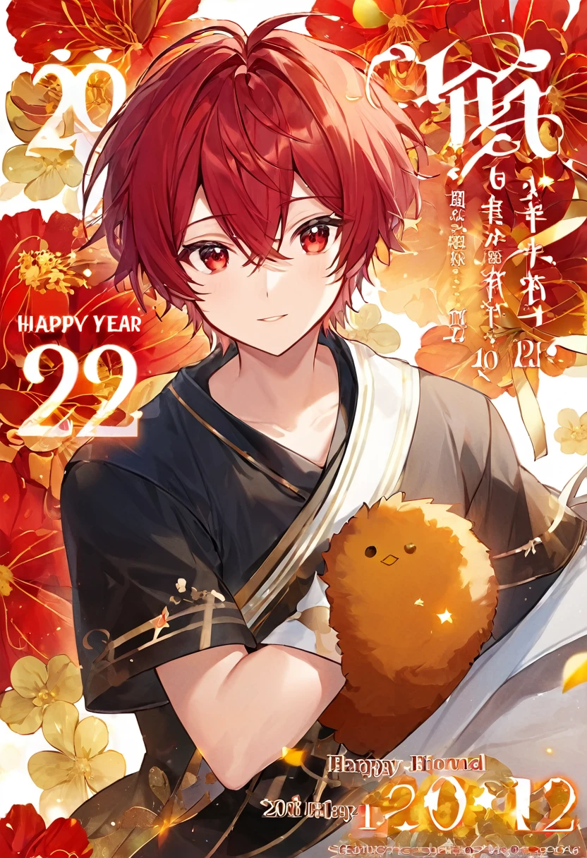Has red hair、１０Year Boy、Large red eyes、I&#39;m in tears because I was scolded、Grab the bottom of your shirt、A little depressed、He has cat ears and a bushy tail、Wooden Flooring、Top view(Highest quality)(Ultra delicate)(Masterpiece)