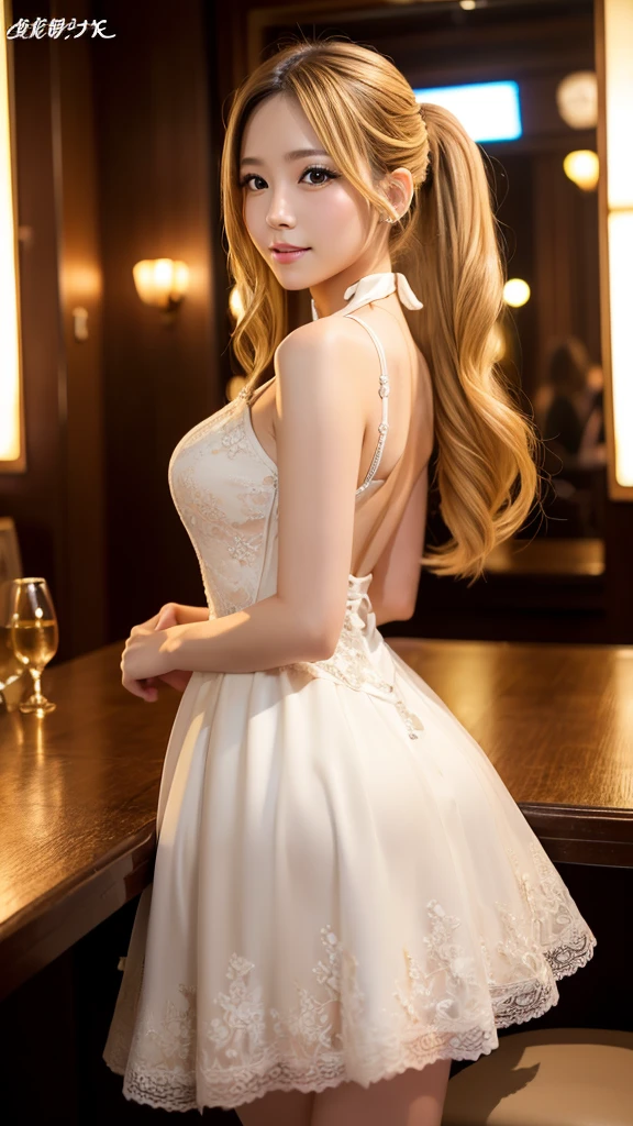 sexyビッグ ,20 year old beauty.sexy、cute、beautifulsexyな顔, beautiful 、Longer Hair、beautiful, キュートでsexyな目、Cabaret Club、hostess、Gorgeous dress、Blonde Hair、High Ponytail