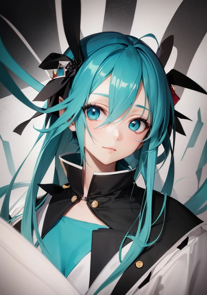 Blue hair anime girl with a bird on her head, Portrait of Hatsune future, futuredayo, 初音future肖像, Anime style 4k, Anime girl with teal hair, future, 初音future 脸, Seiyuu, 4k anime wallpaper, Hatsune future, Anime Wallpaper 4K, Anime Wallpaper 4K, anime art wallpaper 8 k、Black Hair
