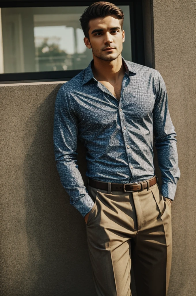 Man in women's clothes 