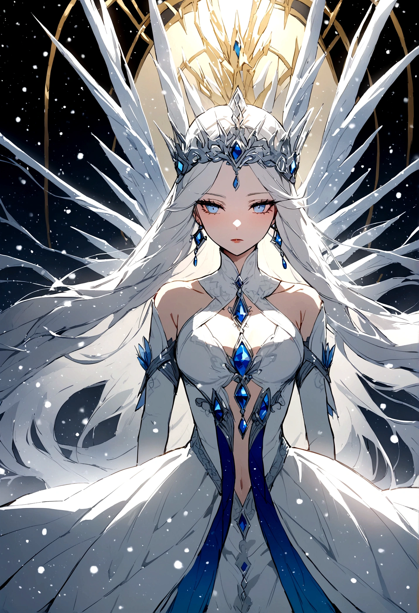 From the diamond dust, a god more powerful than a legend々The beautiful Snow Queen