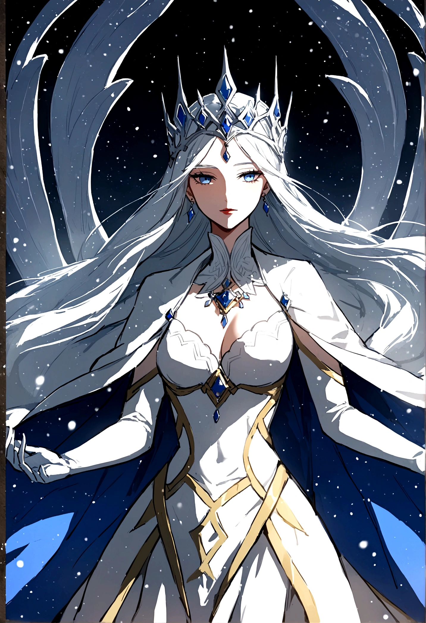 From the diamond dust, a god more powerful than a legend々The beautiful Snow Queen