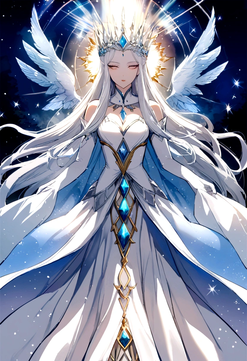 From the diamond dust, a god more powerful than a legend々A beautiful and clear snow queen
