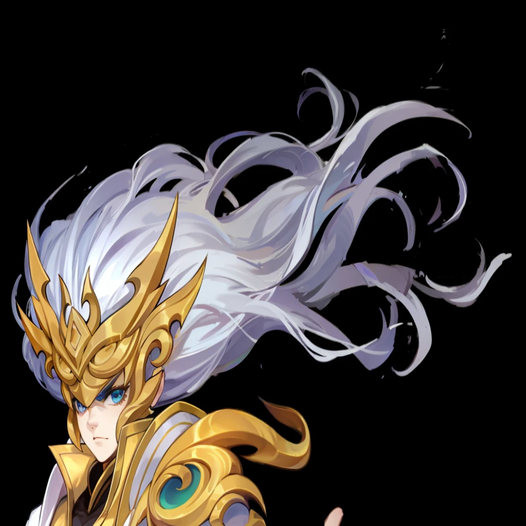 Long white hair、Full details,Fine hair,elegant,Swing with the wind