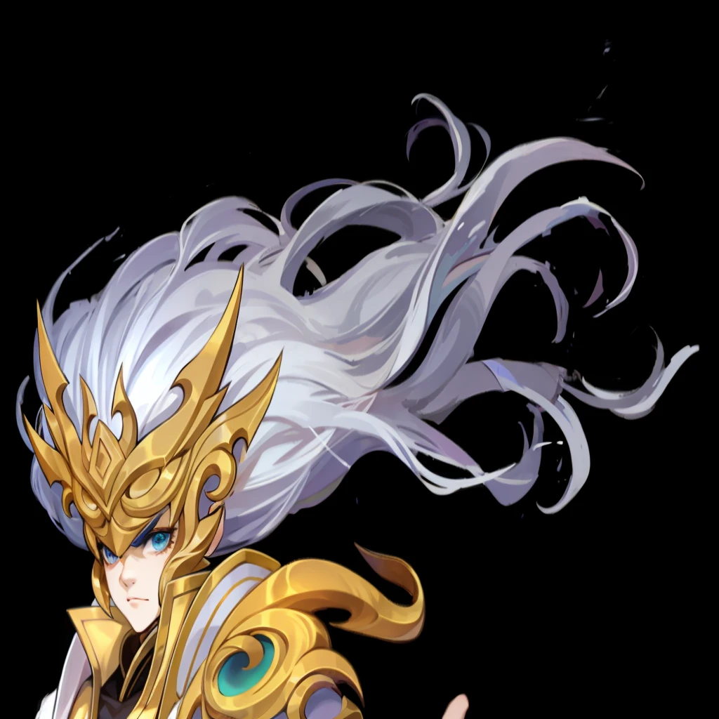 Long white hair、Full details,Fine hair,elegant,Swing with the wind