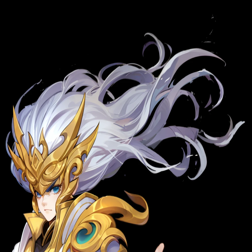 Long white hair、Full details,Fine hair,elegant,Swing with the wind