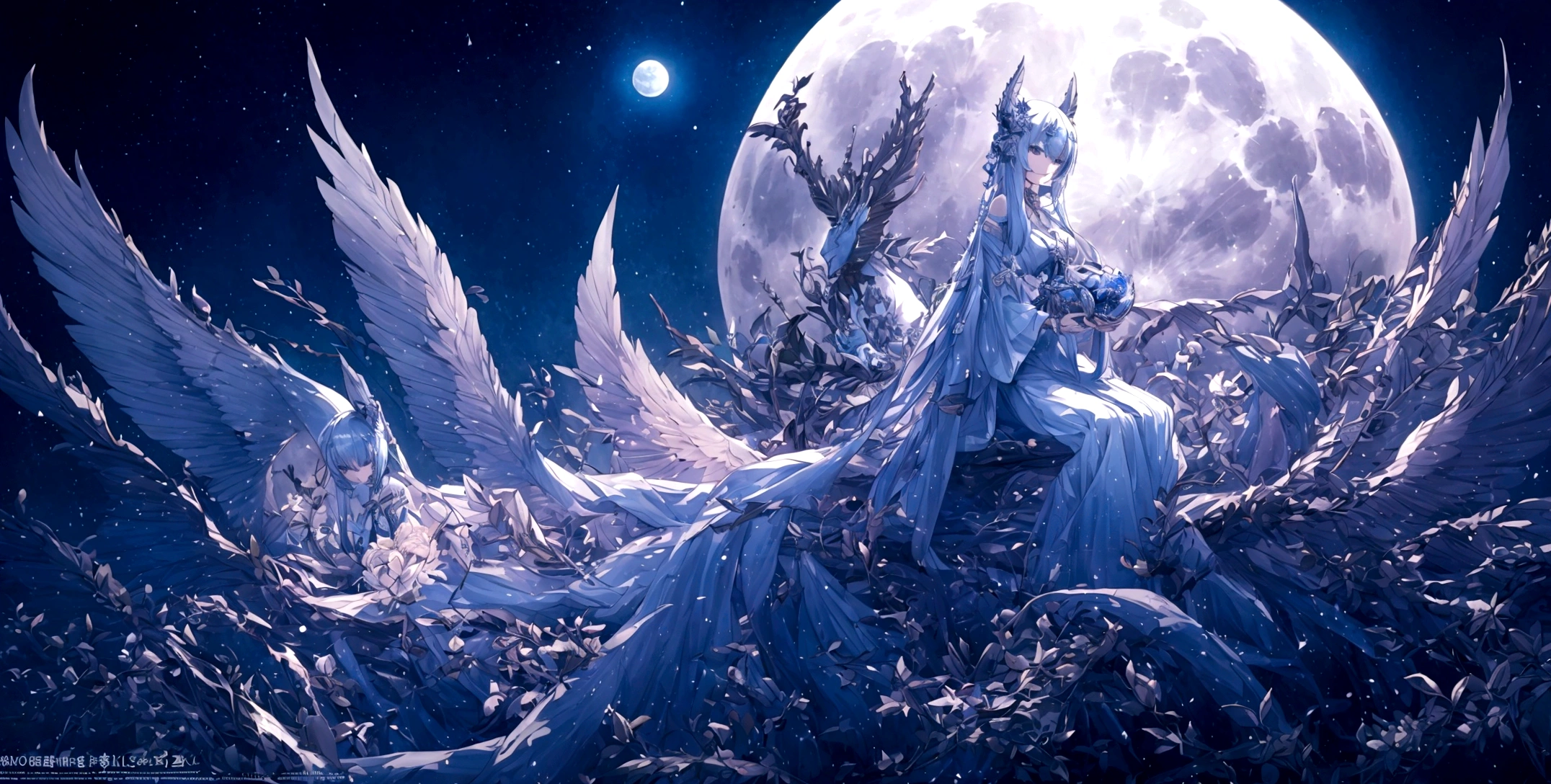 world Tree、moonlight、Moonlit Night、Fantasy、mysteriouasterpiece、Perfect Art、Award-winning works