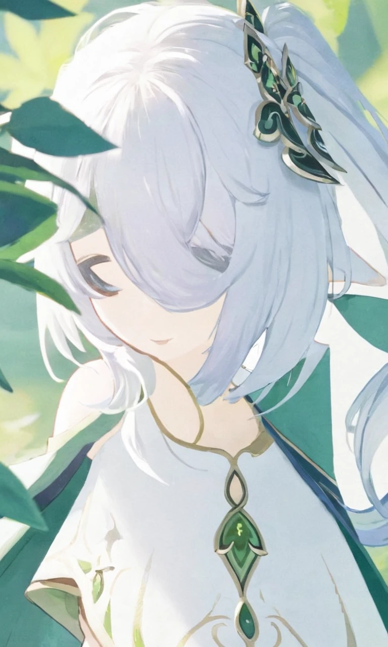 white hair, nahida (genshin impact)