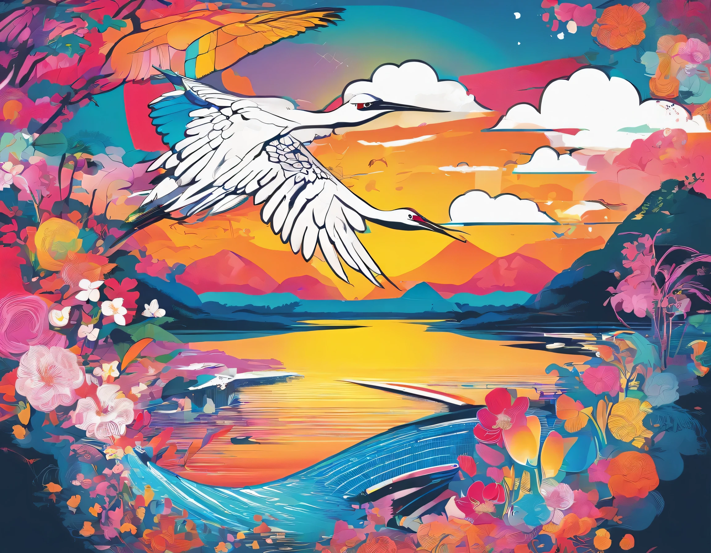 Illustration of "Tsuruga," a lucky charm


The crane is a rainbow-colored design with gradation

to call for fortune-call for fortune-call for fortune-call for fortune-call for fortune

Very gorgeous

The crane is smiling.
A gorgeous design that brings happiness to the viewer

Pretty cool
chic and modern design

White background

4k