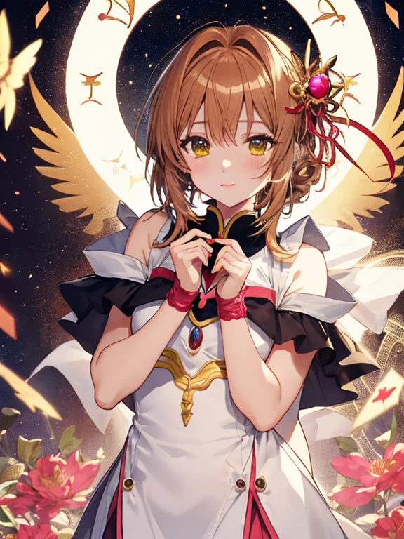 House of fortune telling, Horoscope, fortune teller, astrologer, , Card Captor Sakura_Sakura Kinomoto, uhd, retina, masterpiece, ccurate, anatomically correct, textured skin, super detail, high details, high quality, best quality, highres, 4K