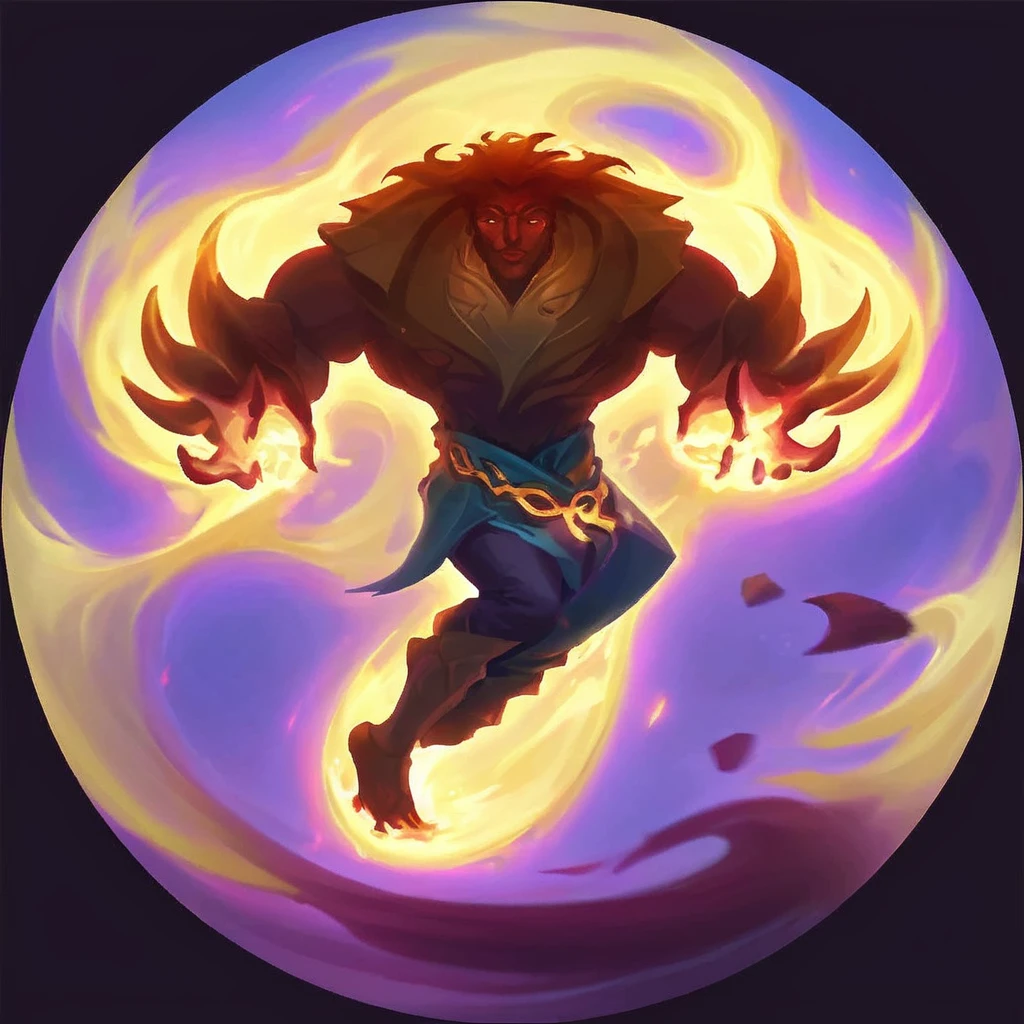 I want a character icon with their soul leaving their body, the soul has the same shape as the character