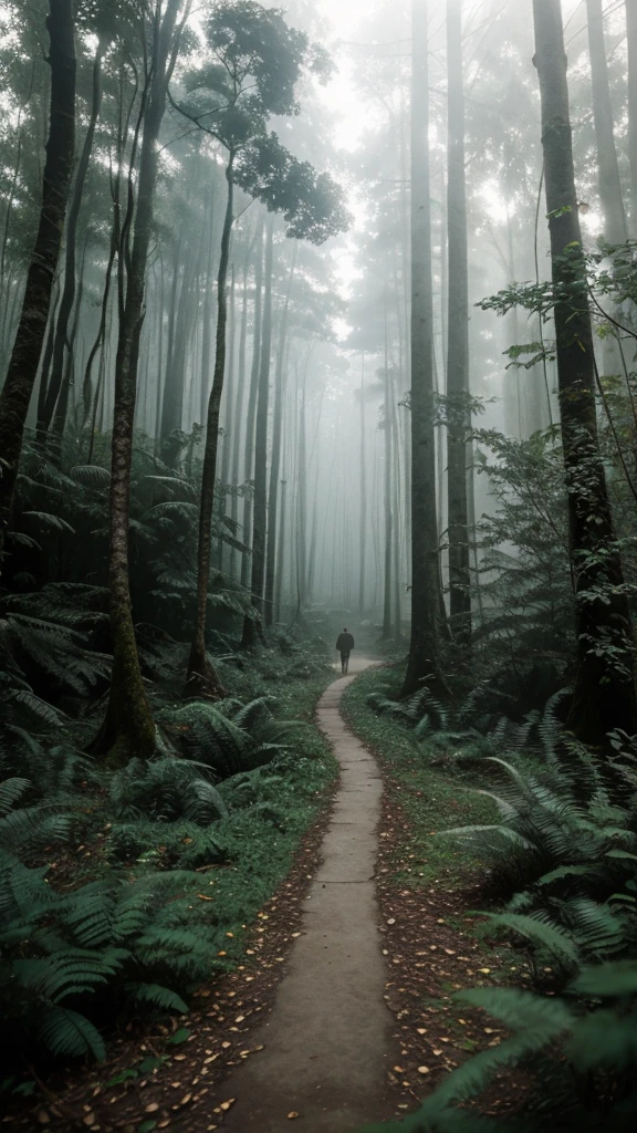 Imagine a person lost in the depths of a dense forest, their path obscured by a thick fog. The scene symbolizes the speaker's struggle to find their way out of their emotional labyrinth, their path forward shrouded in uncertainty and doubt.