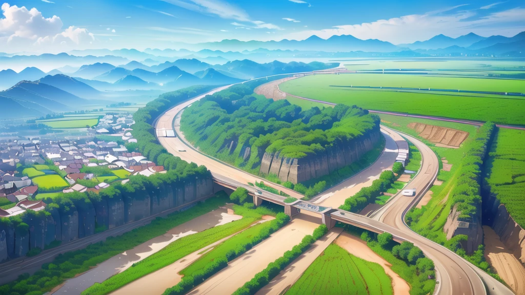 (ร้านอาหารริมroad :1.5),road ,(รถวิ่งบนนroad:1.6) capital landscape:1.5 ,(Many cars:1.5)
