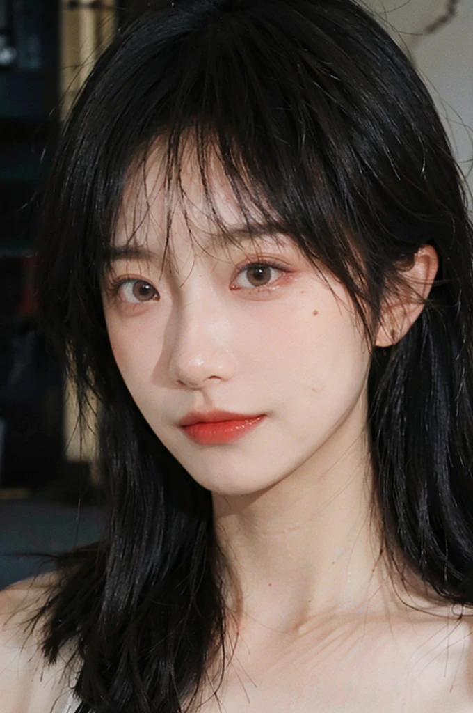 (Skin details:1.4), (smooth skin textures:1.3), Lipstick, background,海滩background, Direct vision, earrings, serene, calm, (Realistic and detailed eyes:1.2), Natural skin texture, Realistic facial details, Soft dramatic lighting, Vivid details, 35 mm film, outdoor, (Photo Practical:1.4), (hyper Practical:1.4), (Practical:1.3), (Smoother lighting:1.05), (Improve lighting quality:0.9), (Highest quality real skin textures:1.4), Exquisite eyes, Delicate face, Close-up of face, (Enhance the beauty of skin texture:1.1), Hair details, normal body ratio, Model, Moles under the eyes, thinking, A faint smile,公园background,Portrait Photography, Depth of Field, Bokeh, Surrealism, Ray Tracing, (Portrait Photography:1.1), Surrealism, High Detail, Chiaroscuro, Ray Tracing, reflected light, Ultra HD, Ultra HD, masterpiece, Textured Skin, Super Detail, High Detail, high quality, best quality