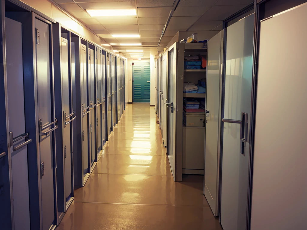 A school storage room
