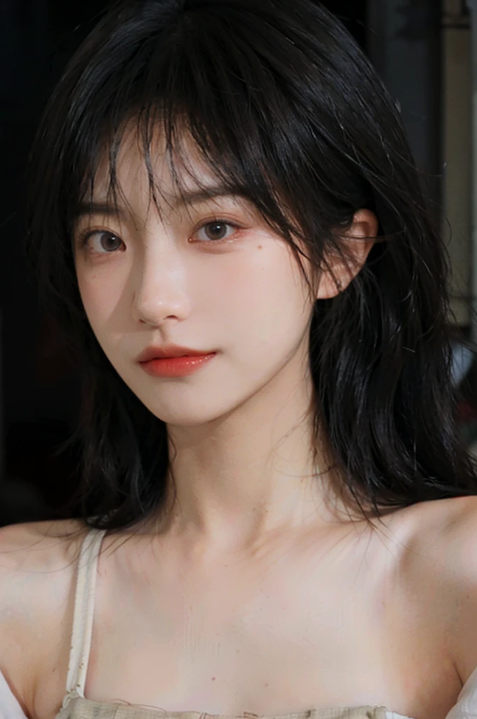 (Skin details:1.4), (smooth skin textures:1.3), Lipstick, background,海滩background, Direct vision, earrings, serene, calm, (Realistic and detailed eyes:1.2), Natural skin texture, Realistic facial details, Soft dramatic lighting, Vivid details, 35 mm film, outdoor, (Photo Practical:1.4), (hyper Practical:1.4), (Practical:1.3), (Smoother lighting:1.05), (Improve lighting quality:0.9), (Highest quality real skin textures:1.4), Exquisite eyes, Delicate face, Close-up of face, (Enhance the beauty of skin texture:1.1), Hair details, normal body ratio, Model, Moles under the eyes, thinking, A faint smile,公园background,Portrait Photography, Depth of Field, Bokeh, Surrealism, Ray Tracing, (Portrait Photography:1.1), Surrealism, High Detail, Chiaroscuro, Ray Tracing, reflected light, Ultra HD, Ultra HD, masterpiece, Textured Skin, Super Detail, High Detail, high quality, best quality