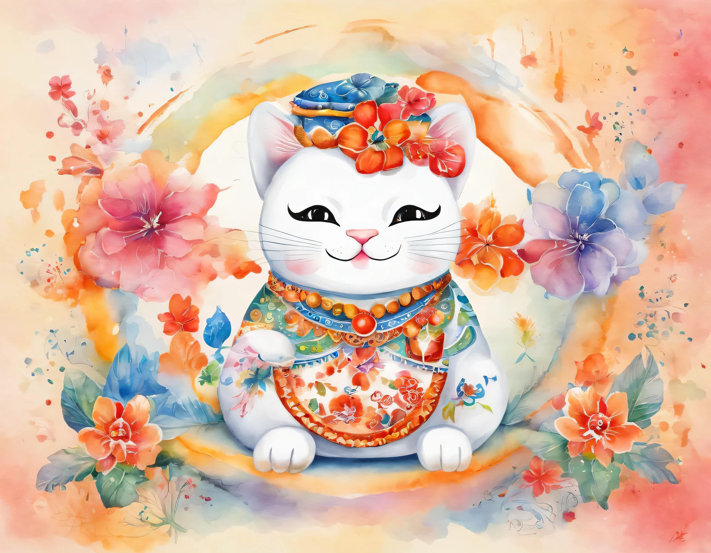 Illustration of the lucky charm "Japan's Maneki Neko"


The "maneki-neko" is rainbow-colored and graded, and it is a very beautiful design

to call for fortune-call for fortune-call for fortune-call for fortune-call for fortune

Very gorgeous

The "maneki-neko" is smiling.
A gorgeous design that brings happiness to the viewer

Pretty cool
chic and modern design

White background

8k
