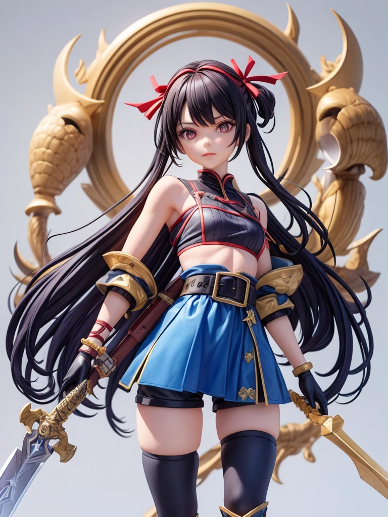 1 girl,futur, starship,, masterpiece, high quality, best quality, beautiful, perfect lighting, detailed face, detailed body,, (((photorealistic, hyper-realistic, RAW photo:1.2))), intricate details, 8k uhd, perfect face, perfect eyes,, stocks, ((stocks and her arms down, chain leash, metal collar,bound wrists)), ((silk_clothes)), JasmineWaifu, young, arabian clothes, off-shoulder shirt, blue pants,multi-tied hair, long hair,   