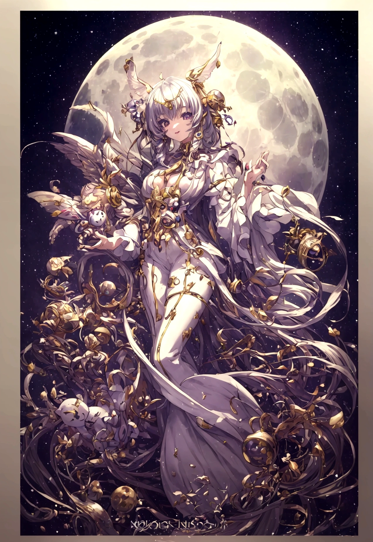 clown、Hisokamorow、Clown、clown、moonlight、Moonlit Night、Fantasy、mysteriouasterpiece、Perfect Art、Award-winning works