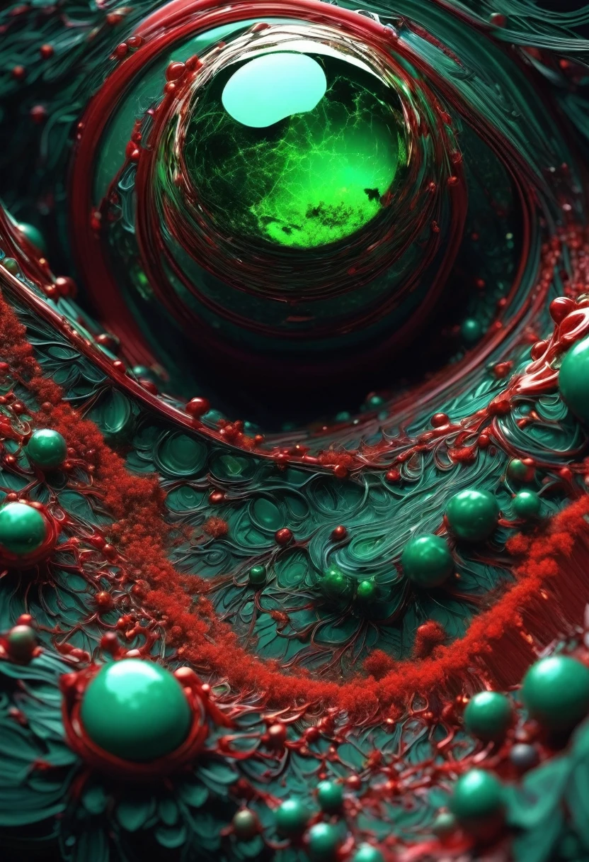 Emerald figures shining in darkness
Forty souls are locked in stone
A thousand eyes open to see
The wolves of ruin devouring me
Dying hearts of unkown voices
leave my hope under fallen stars
Their beating echoes only pain
Their blood red lips call out my name
Specters of somber sullen face
1÷10×√(50)×tan(78)+125^(2)÷√(8.888), fractal,organic matter, cellular colony, deep wiew,4k resolution,hyperdetailed, masterpiece, 3d modelling, abstract art, digital art