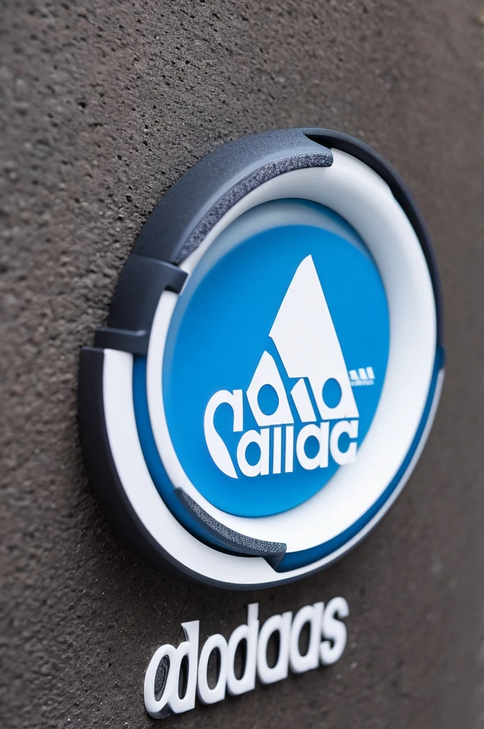 Adidas logo with the image of a circle spreading
