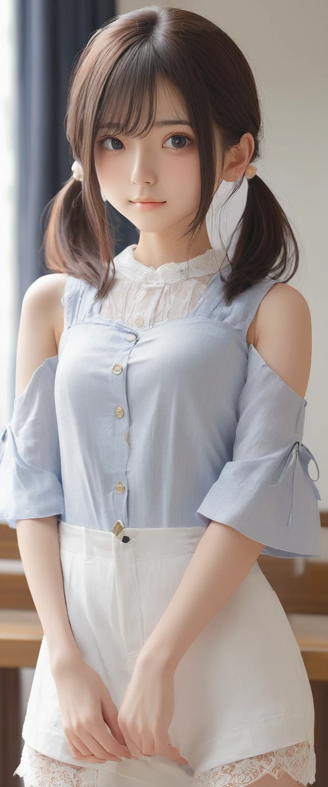 (masterpiece, Highest quality:1.2), One girl, alone,bony body、15 years old、from the front