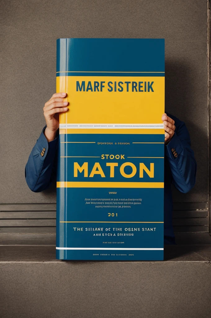 Best book cover containing stock chart with man suggesting book