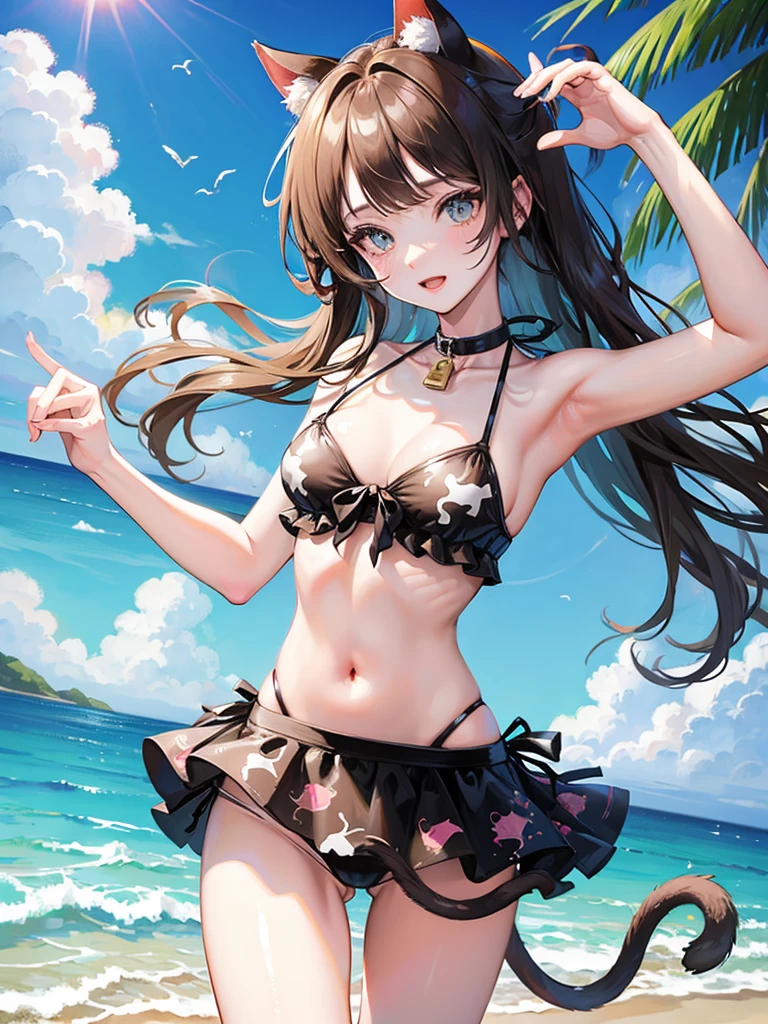 Cat ears and cow print bikini Beauty SPLASHWater Beach