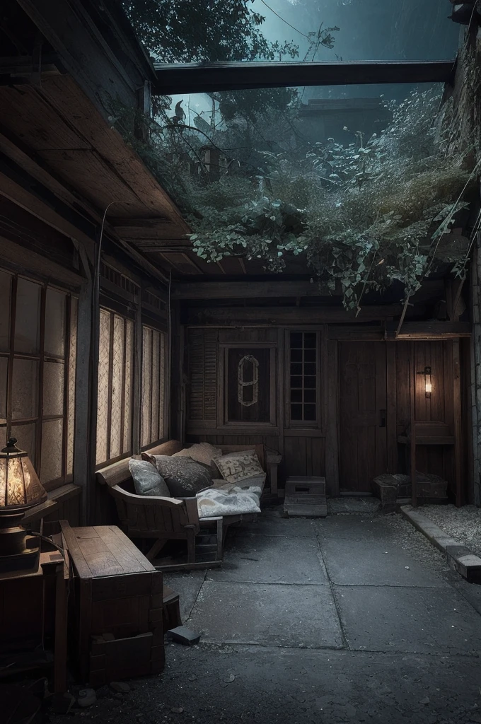Good photo (((Concept Art))) (((Old-fashioned scenery))),8K resolution,Super cool,Ultra-realistic,Dramatic lighting, Atmospheric lighting, Hyper Detail features, Ray Tracing, 3d, Cinema Lighting, Dark Shadows, ((Focus on the center)),Hyper Detail,4K,Extremely high detail, Ultra HD, High resolution, Extremely high detail,Sleeping on a bed,whole body