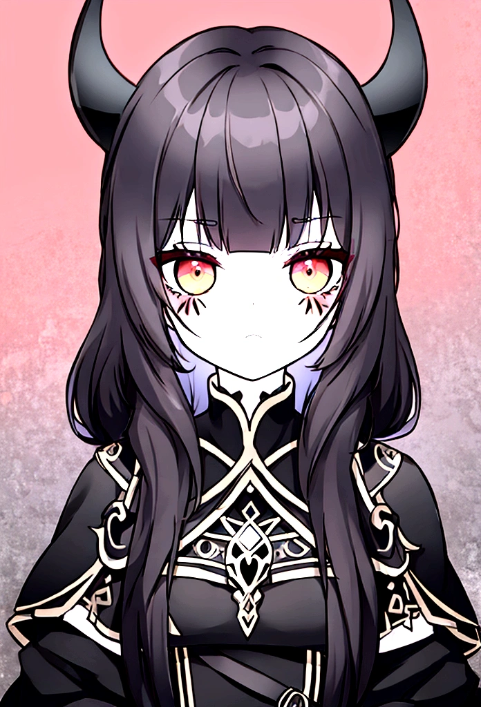 a goth girl with viking warrior makeup