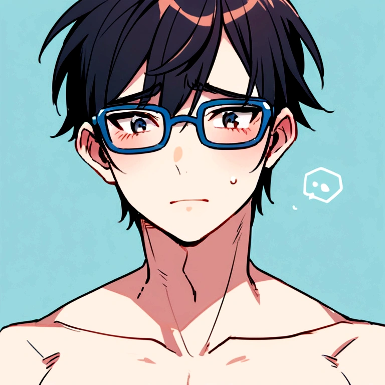 young, male, Otaku, shy, Glasses