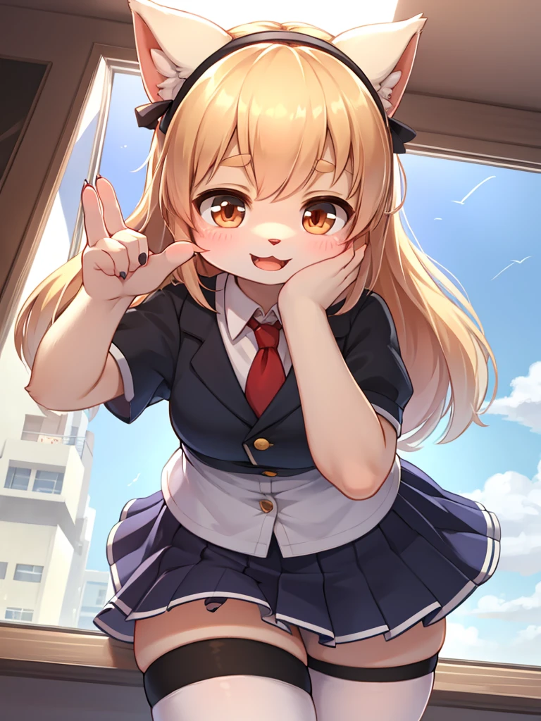 After school, girl , (curtsy) , excitement in anticipation , I want everyone to see it , (legs apart:0.2) , Tilt the glass in your hand