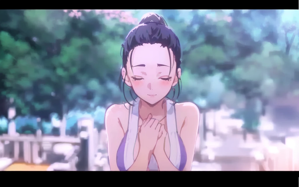 Anime girl lying on the bed with a blushing face, Character PostersMovie StillsPortrait, Official Art, Also, Makoto Oil Painting, radiant morning light, Official Fan Art, Blade of the FrogLouis Fan Art, Landscapes by Ilya Kuvshinov, Makoto Shinkai's art style, Anime stills Anime colored paper