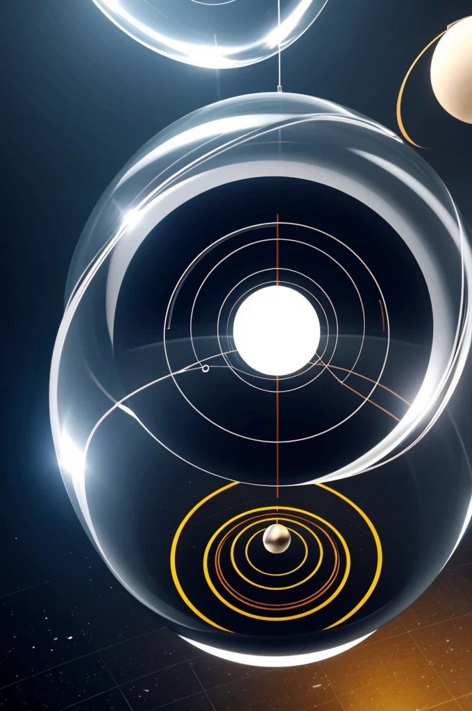 Generates an image of a 5-sphere Newton pendulum in which two spheres have been thrown horizontally 